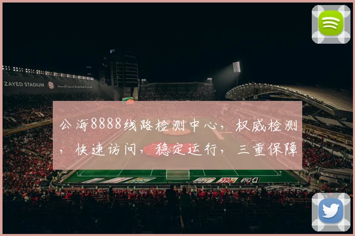 公海8888线路检测中心，权威检测，快速访问，稳定运行，三重保障，放心选择